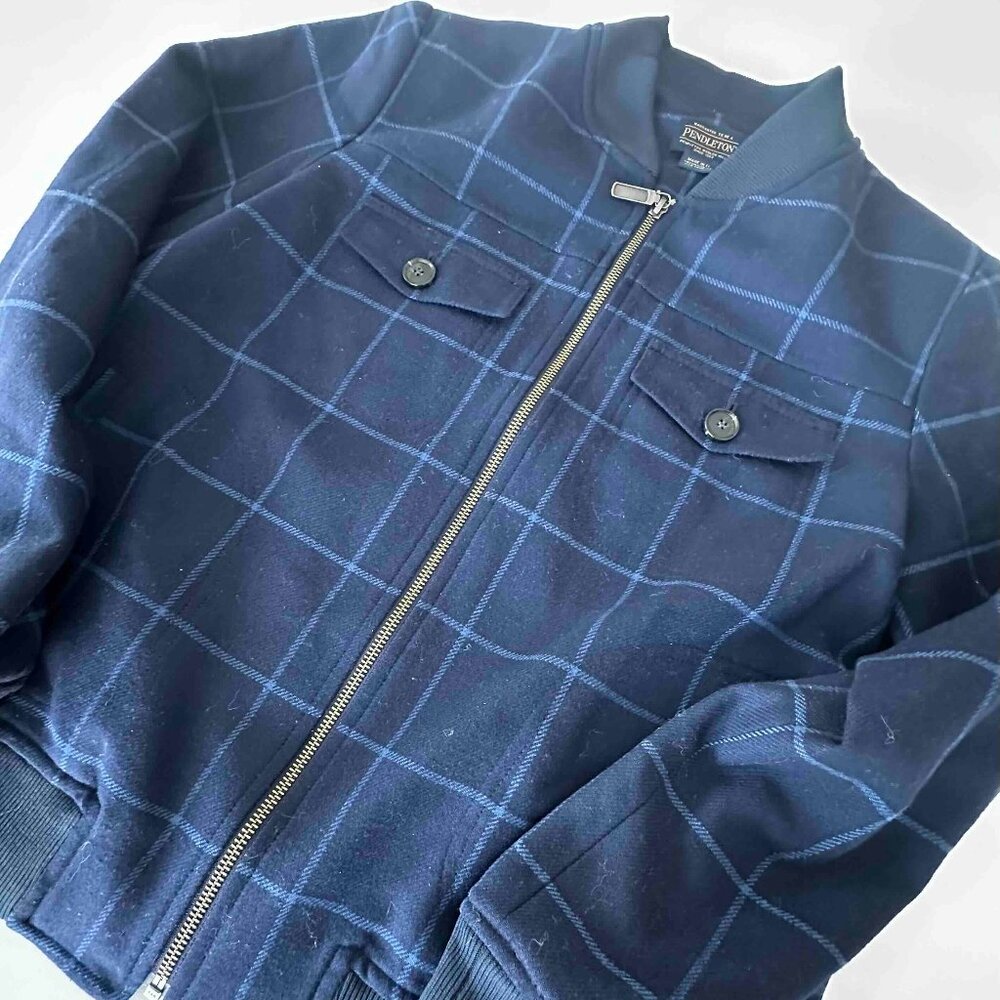Pendleton 100% Virgin Wool Bomber Jacket Medium
